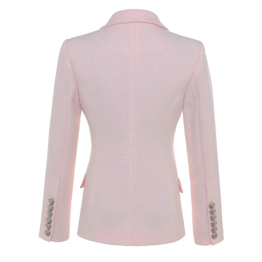 Women's Double-Breasted Fashion Blazer - A stylish blazer designed to elevate both casual and formal outfits. Soft, comfortable fabric suitable for work, events, or everyday chic wear. Available in multiple colors and sizes to match your personal style.