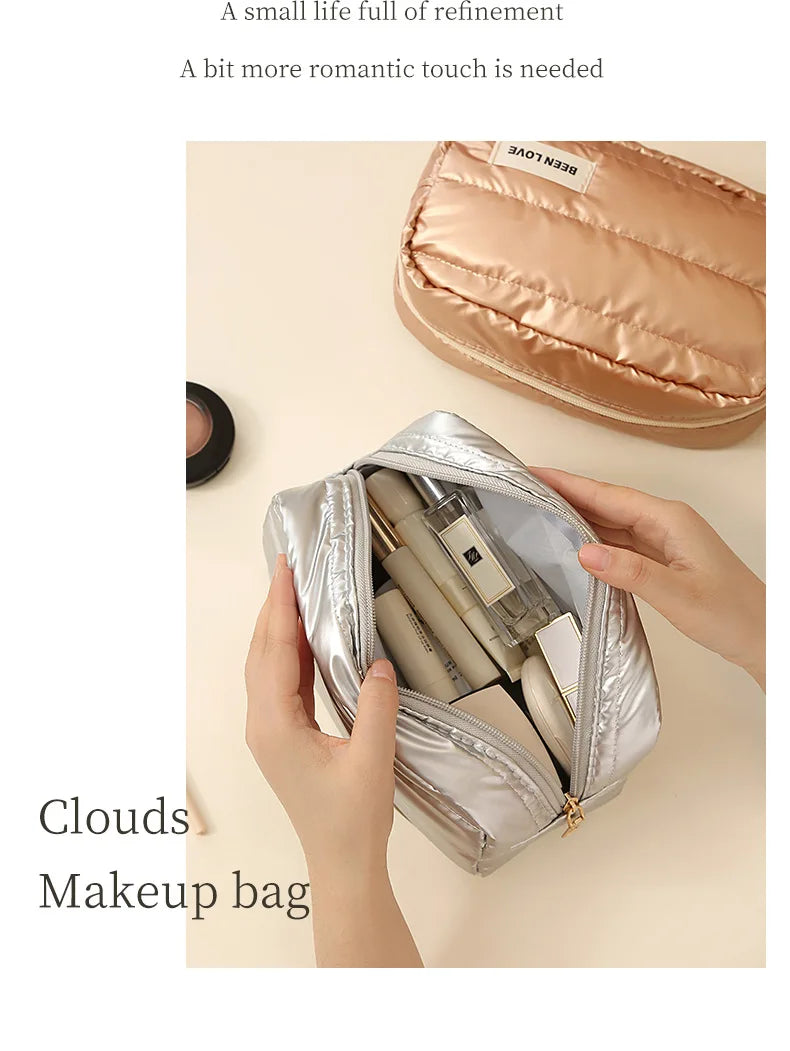 The Luxe Travel Beauty Organizer - An elegant beauty organizer with multiple compartments for easy storage. Designed to keep makeup and toiletries organized and accessible. Ideal for travel or vanity use.