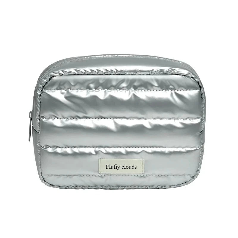 Large Capacity Makeup Organizer Bag - A spacious cosmetic organizer designed for storing makeup and beauty tools efficiently. Durable material with a structured shape for better organization. Ideal for travel or daily storage.