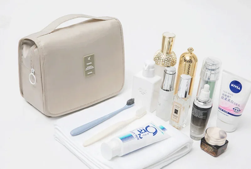 High Quality Waterproof Travel Makeup Organizer - A durable waterproof makeup organizer built to protect cosmetics during travel. Spacious interior keeps products neatly arranged and easy to access. Ideal for vacations, gym, or daily routines.