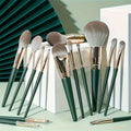 14-Piece Makeup Brush Set - Nylon Bristles - A 14-piece brush collection for foundation, contour, blush, and eye makeup. Soft nylon bristles ensure smooth blending. Comfortable handles give better grip and control. Ideal for beginners and beauty lovers.