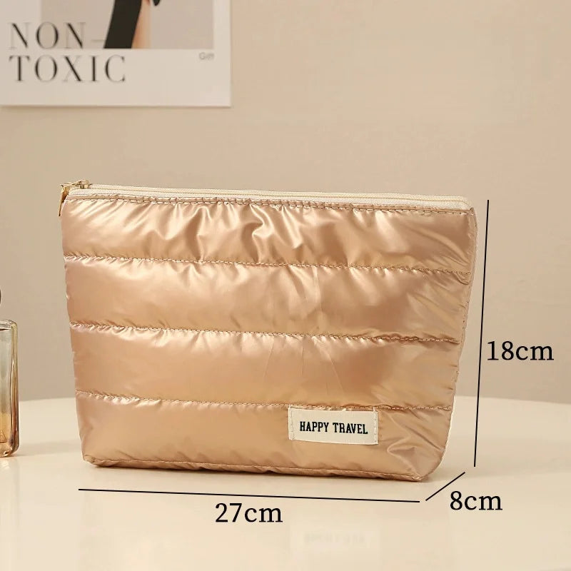The Luxe Travel Beauty Organizer - An elegant beauty organizer with multiple compartments for easy storage. Designed to keep makeup and toiletries organized and accessible. Ideal for travel or vanity use.