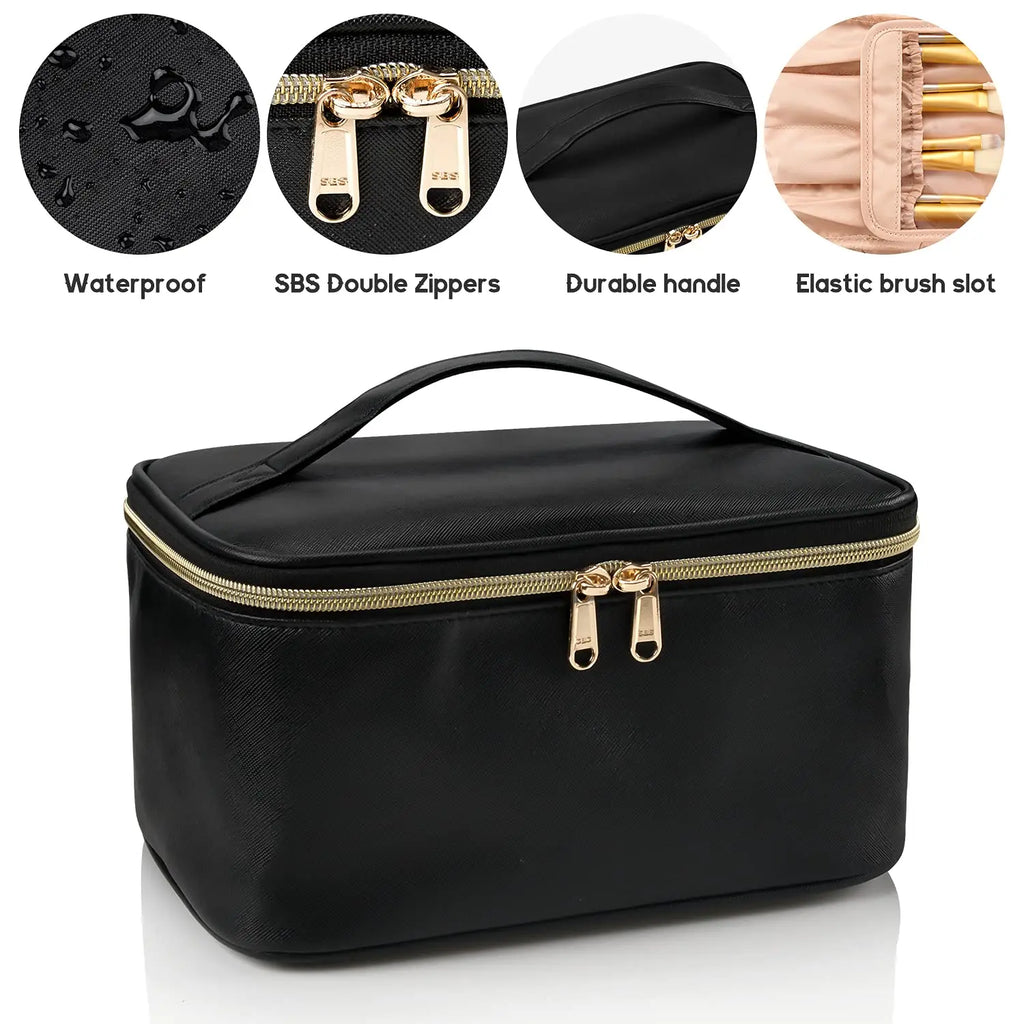 Portable Makeup Organizer. A compact makeup organizer designed to keep your beauty products neat and easy to find. Spacious enough for daily essentials while remaining lightweight and travel-friendly. Perfect for home use or on-the-go storage.