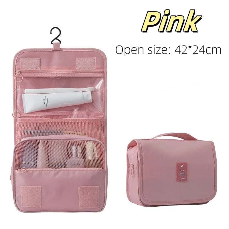 High Quality Waterproof Travel Makeup Organizer - A durable waterproof makeup organizer built to protect cosmetics during travel. Spacious interior keeps products neatly arranged and easy to access. Ideal for vacations, gym, or daily routines.