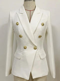 Women's Double-Breasted Fashion Blazer - A stylish blazer designed to elevate both casual and formal outfits. Soft, comfortable fabric suitable for work, events, or everyday chic wear. Available in multiple colors and sizes to match your personal style.