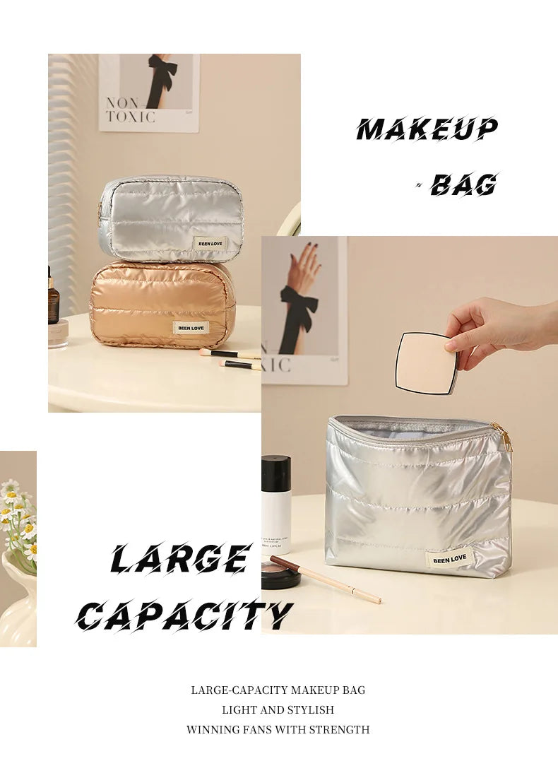 The Luxe Travel Beauty Organizer - An elegant beauty organizer with multiple compartments for easy storage. Designed to keep makeup and toiletries organized and accessible. Ideal for travel or vanity use.