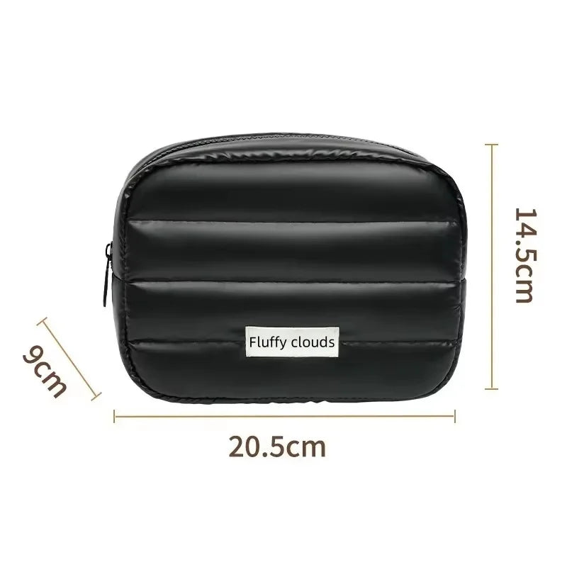 Large Capacity Makeup Organizer Bag - A spacious cosmetic organizer designed for storing makeup and beauty tools efficiently. Durable material with a structured shape for better organization. Ideal for travel or daily storage.