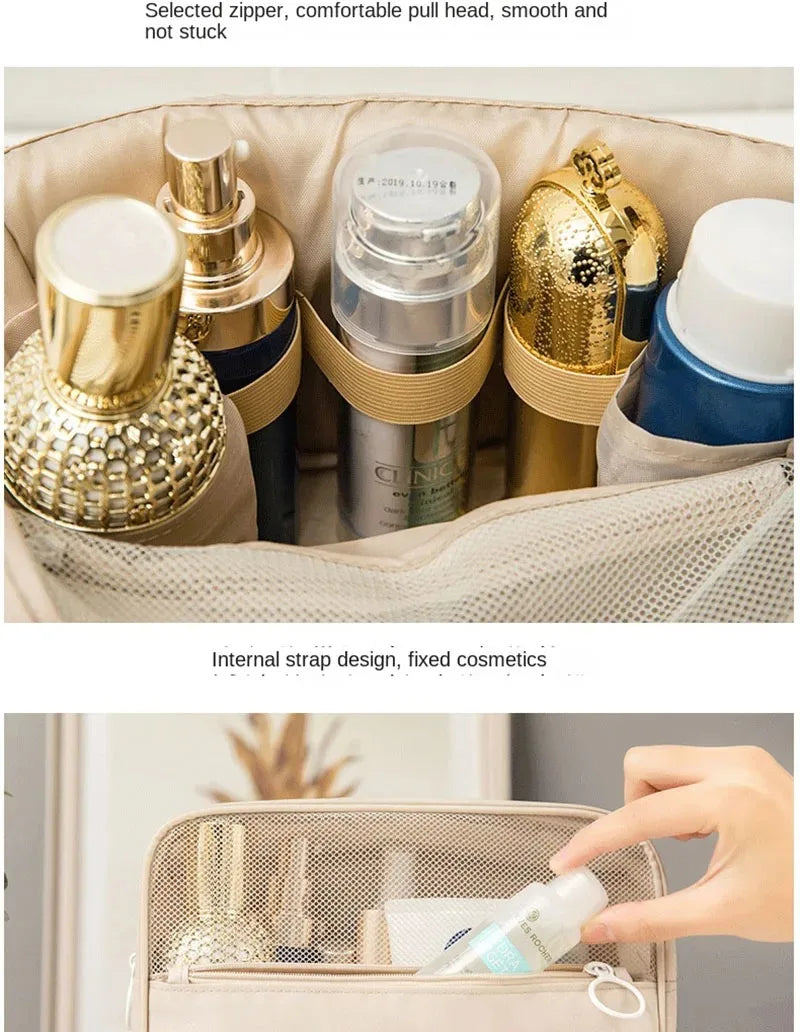 High Quality Waterproof Travel Makeup Organizer - A durable waterproof makeup organizer built to protect cosmetics during travel. Spacious interior keeps products neatly arranged and easy to access. Ideal for vacations, gym, or daily routines.