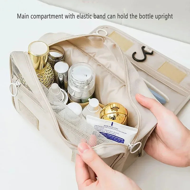 High Quality Waterproof Travel Makeup Organizer - A durable waterproof makeup organizer built to protect cosmetics during travel. Spacious interior keeps products neatly arranged and easy to access. Ideal for vacations, gym, or daily routines.