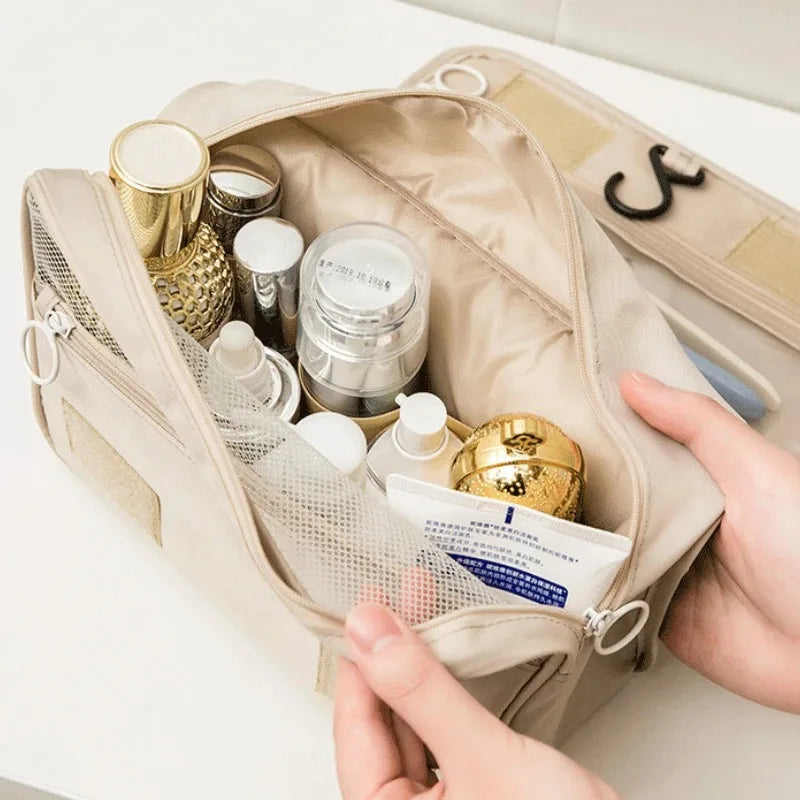 High Quality Waterproof Travel Makeup Organizer - A durable waterproof makeup organizer built to protect cosmetics during travel. Spacious interior keeps products neatly arranged and easy to access. Ideal for vacations, gym, or daily routines.