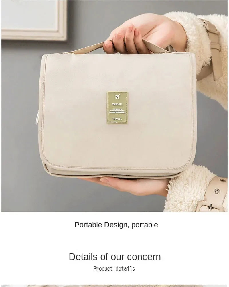 High Quality Waterproof Travel Makeup Organizer - A durable waterproof makeup organizer built to protect cosmetics during travel. Spacious interior keeps products neatly arranged and easy to access. Ideal for vacations, gym, or daily routines.
