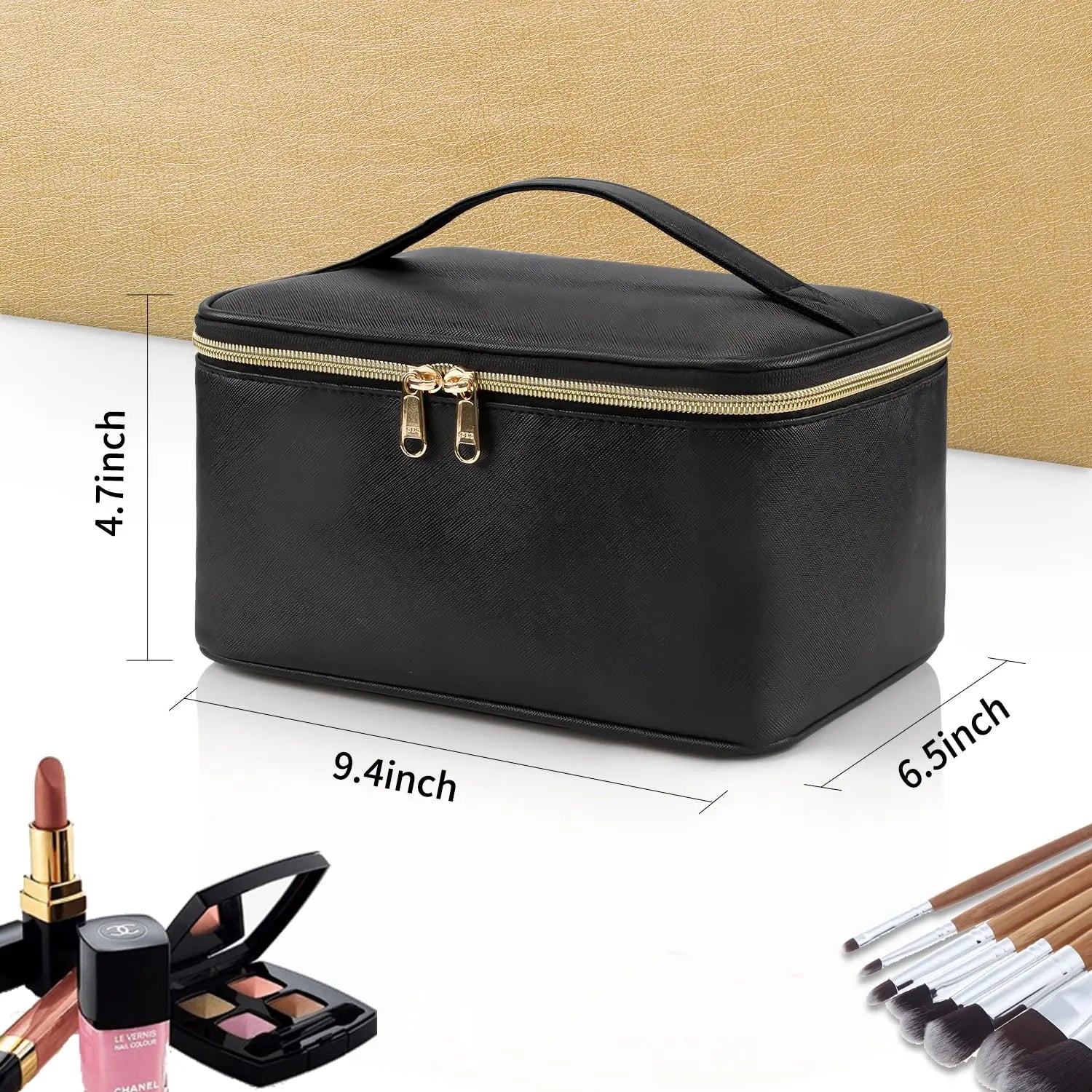 Portable Makeup Organizer. A compact makeup organizer designed to keep your beauty products neat and easy to find. Spacious enough for daily essentials while remaining lightweight and travel-friendly. Perfect for home use or on-the-go storage.