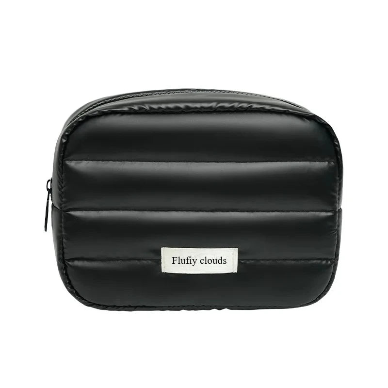 Large Capacity Makeup Organizer Bag - A spacious cosmetic organizer designed for storing makeup and beauty tools efficiently. Durable material with a structured shape for better organization. Ideal for travel or daily storage.
