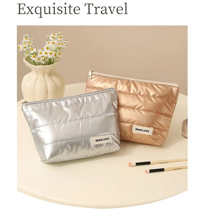 The Luxe Travel Beauty Organizer - An elegant beauty organizer with multiple compartments for easy storage. Designed to keep makeup and toiletries organized and accessible. Ideal for travel or vanity use.