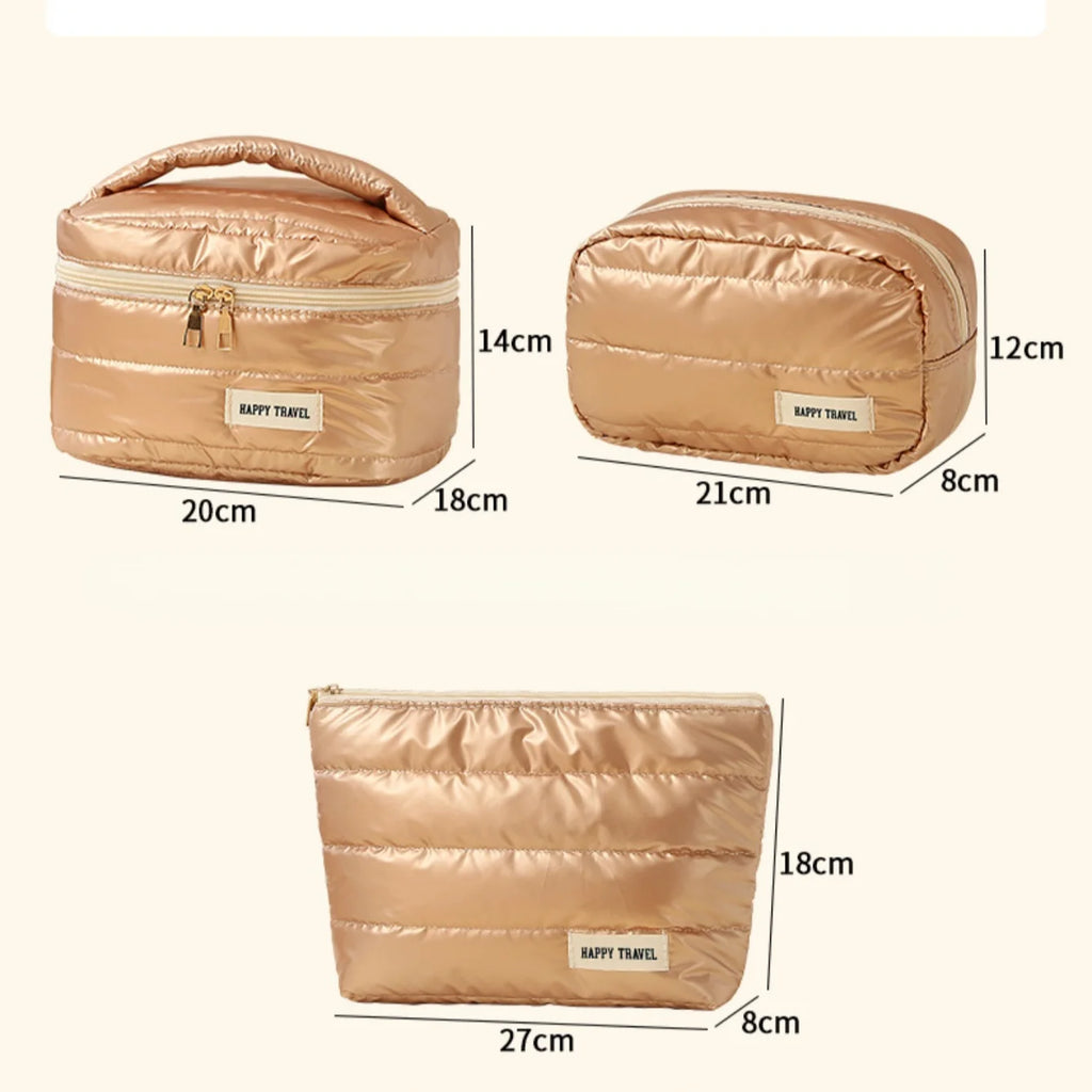 The Luxe Travel Beauty Organizer - An elegant beauty organizer with multiple compartments for easy storage. Designed to keep makeup and toiletries organized and accessible. Ideal for travel or vanity use.