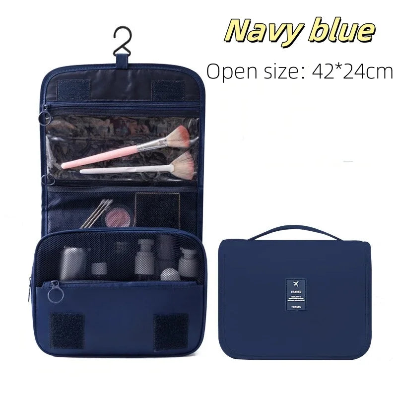 High Quality Waterproof Travel Makeup Organizer - A durable waterproof makeup organizer built to protect cosmetics during travel. Spacious interior keeps products neatly arranged and easy to access. Ideal for vacations, gym, or daily routines.