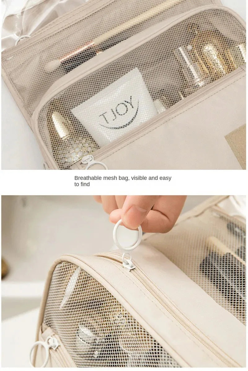 High Quality Waterproof Travel Makeup Organizer - A durable waterproof makeup organizer built to protect cosmetics during travel. Spacious interior keeps products neatly arranged and easy to access. Ideal for vacations, gym, or daily routines.