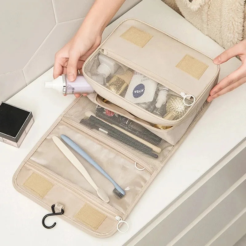High Quality Waterproof Travel Makeup Organizer - A durable waterproof makeup organizer built to protect cosmetics during travel. Spacious interior keeps products neatly arranged and easy to access. Ideal for vacations, gym, or daily routines.