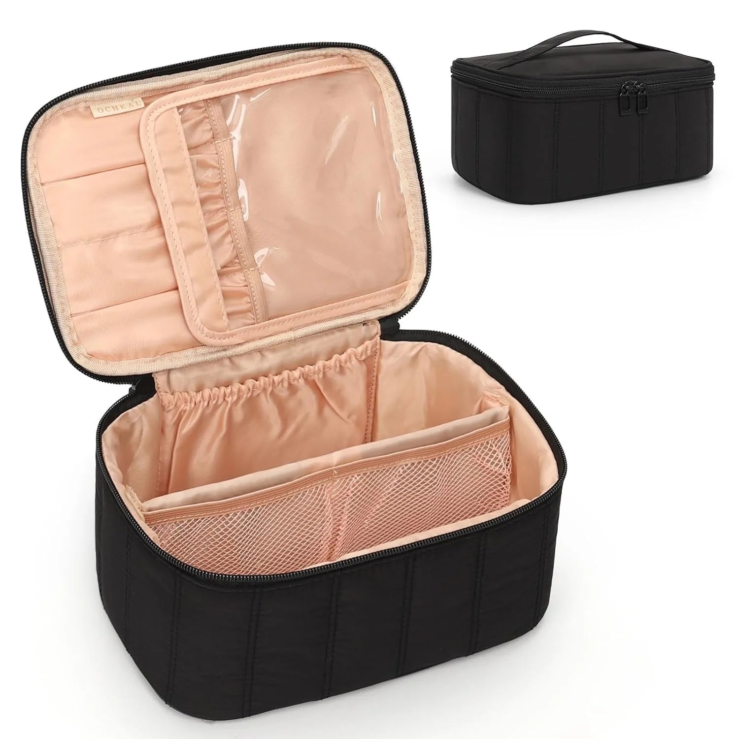 Portable Makeup Organizer. A compact makeup organizer designed to keep your beauty products neat and easy to find. Spacious enough for daily essentials while remaining lightweight and travel-friendly. Perfect for home use or on-the-go storage.