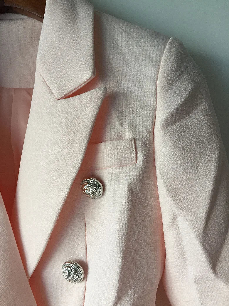 Women's Double-Breasted Fashion Blazer - A stylish blazer designed to elevate both casual and formal outfits. Soft, comfortable fabric suitable for work, events, or everyday chic wear. Available in multiple colors and sizes to match your personal style.