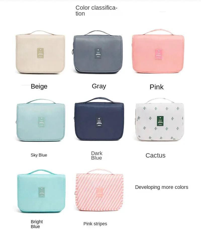 High Quality Waterproof Travel Makeup Organizer - A durable waterproof makeup organizer built to protect cosmetics during travel. Spacious interior keeps products neatly arranged and easy to access. Ideal for vacations, gym, or daily routines.